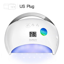 Load image into Gallery viewer, SUNUV SUN6 Smart Lamp Nail LED UV Lamp Dryer Metal Bottom LCD Timer Multicolors for Curing UV Gel Polish Nail Art Tools