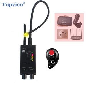 Topvico Pro Anti - Spy Bug Finder Wireless Camera Lens Hidden Signal Detector GPS Tracker RF GSM Devices Magnetic M8000 Scanner